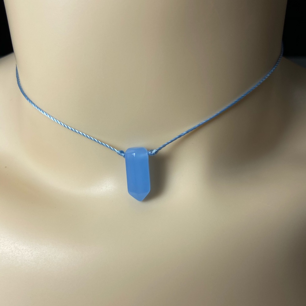 Blue Dainty Choker Necklace